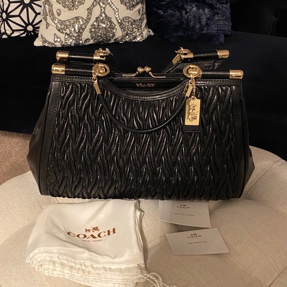 ✨SOLD!✨SALE✨COACH✨NWT MADISON GATHERED LEATHER BAG - Picture 11 of 15